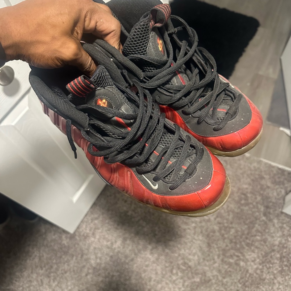 Metallic red penny hardaway foamposite